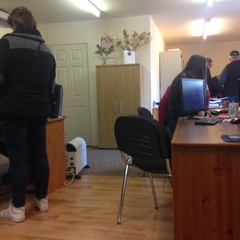 Meeting clients at a Polish Advice Centre