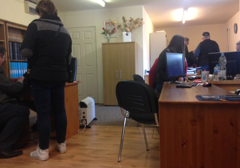 Meeting clients at a Polish Advice Centre