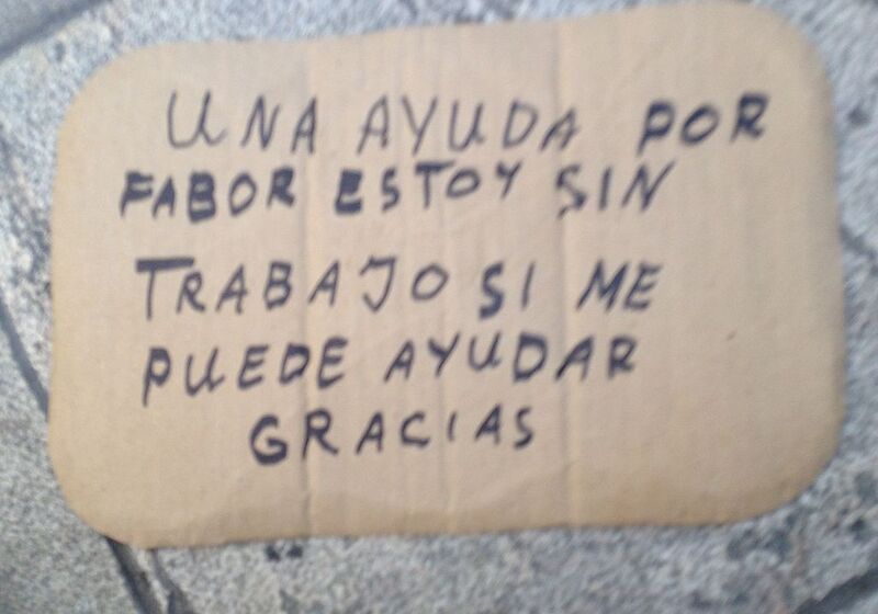 I phoned my Mum and said "I have two jobs, but no house". In Spain it's the opposite. You have a lot of house but no job.