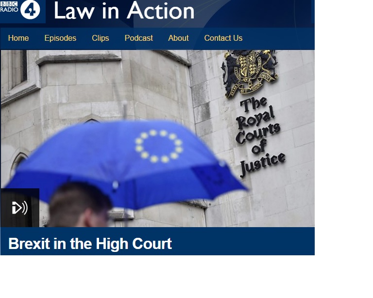 Brexit in High Court - Law in Action