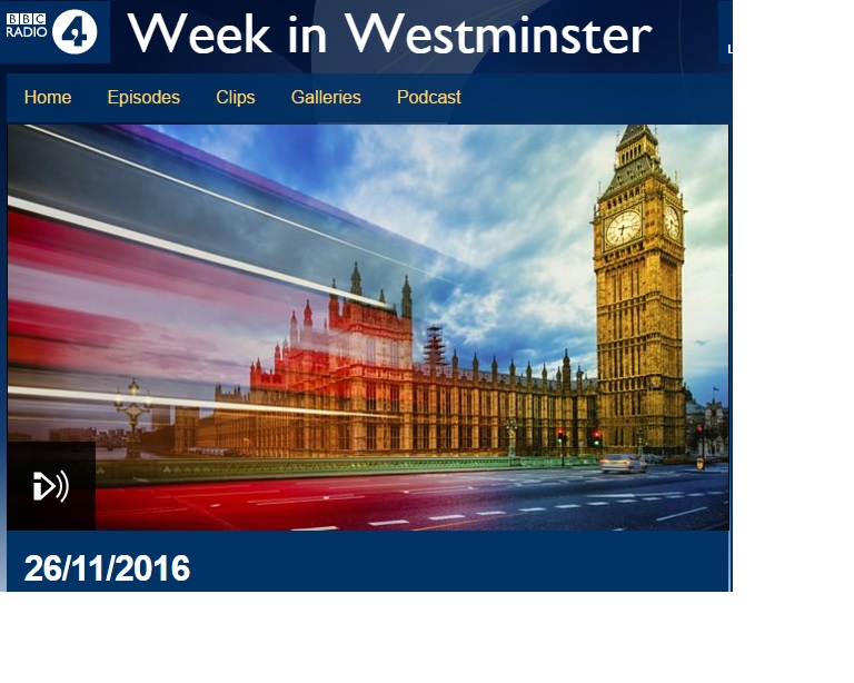 Week in Westminster 26.11.16